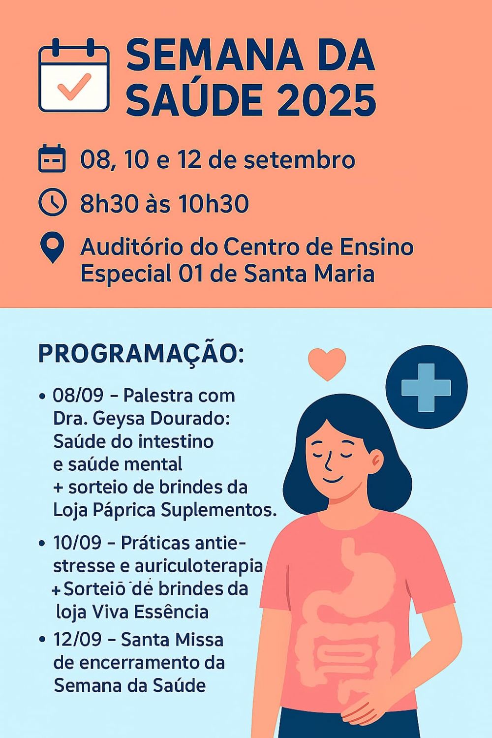 Semana da Saúde 2025 leva informação e bem-estar à comunidade de Santa Maria