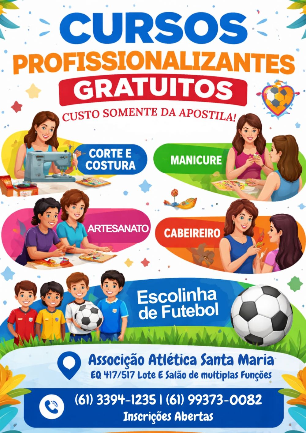 Cursos profissionalizantes gratuitos abrem inscrições em Santa Maria