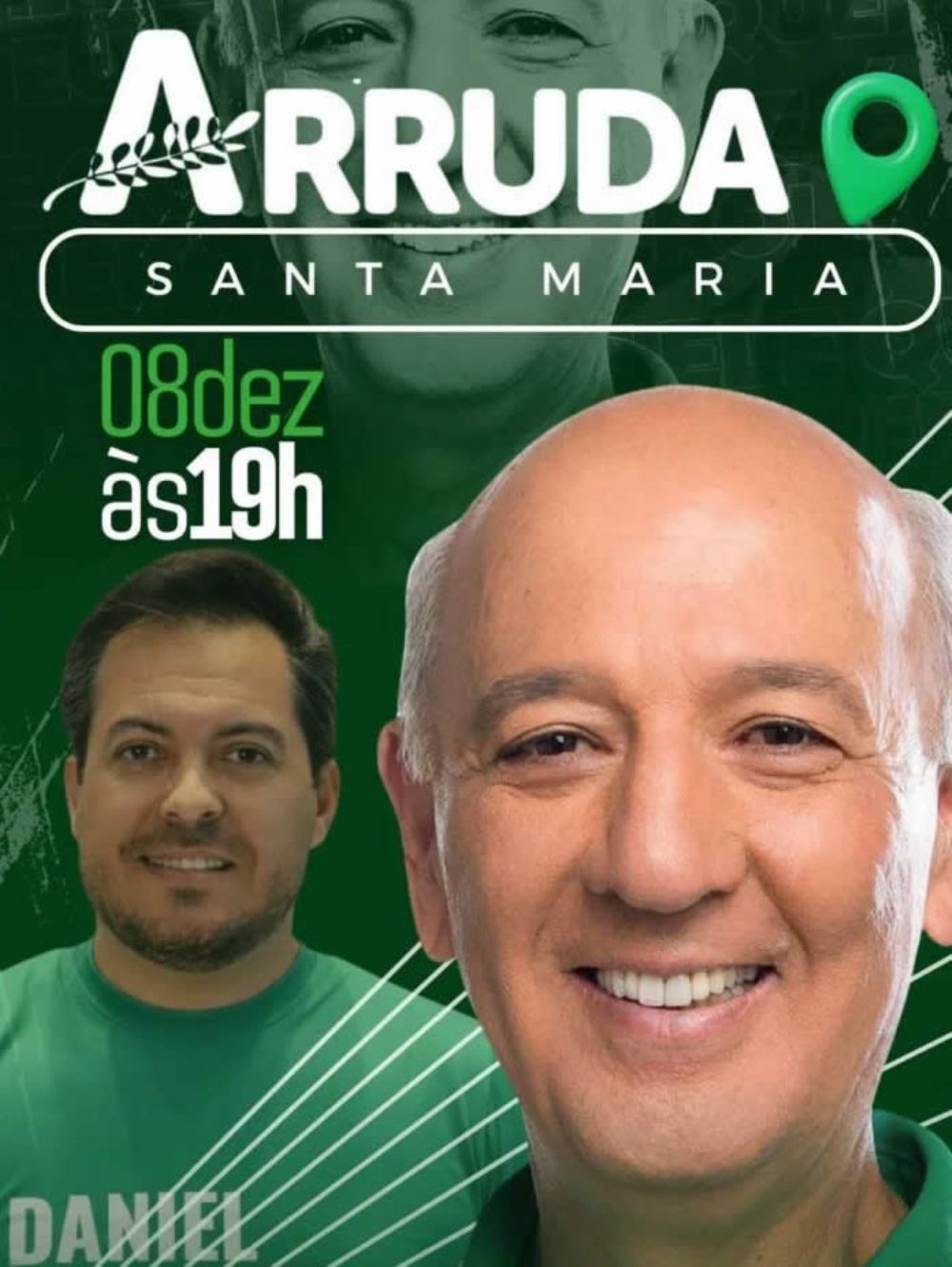 Arruda se reunirá com comunidade de Santa Maria no próximo dia 8 de dezembro